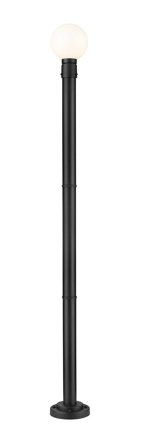 Z-Lite 597PHM-567P-BK One Light Outdoor Post Mounted Fixture, Black