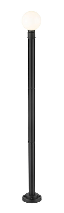 Z-Lite 597PHM-567P-BK One Light Outdoor Post Mounted Fixture, Black