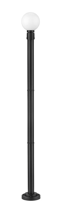 Z-Lite 597PHM-567P-BK One Light Outdoor Post Mounted Fixture, Black