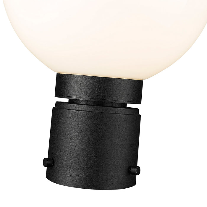 Z-Lite 597PHM-BK One Light Outdoor Post Mount Fixture, Black