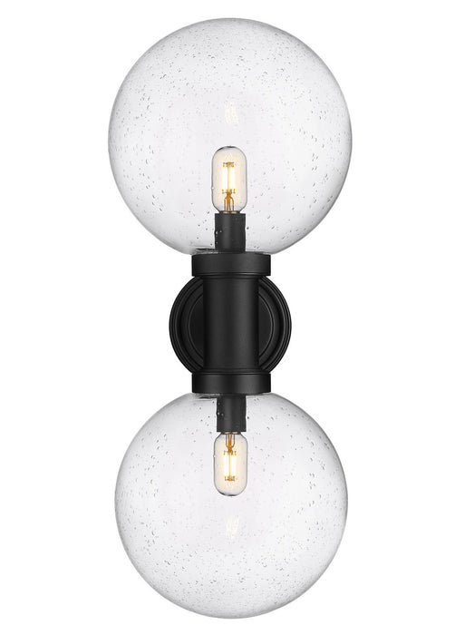 Z-Lite 599B2-BK Two Light Outdoor Wall Sconce, Black