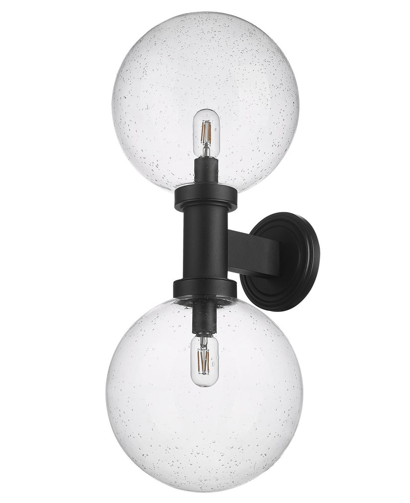 Z-Lite 599B2-BK Two Light Outdoor Wall Sconce, Black