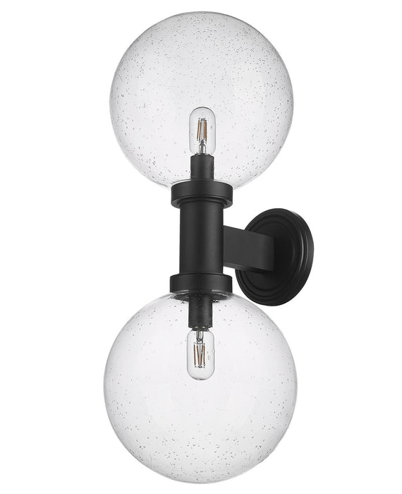 Z-Lite 599B2-BK Two Light Outdoor Wall Sconce, Black