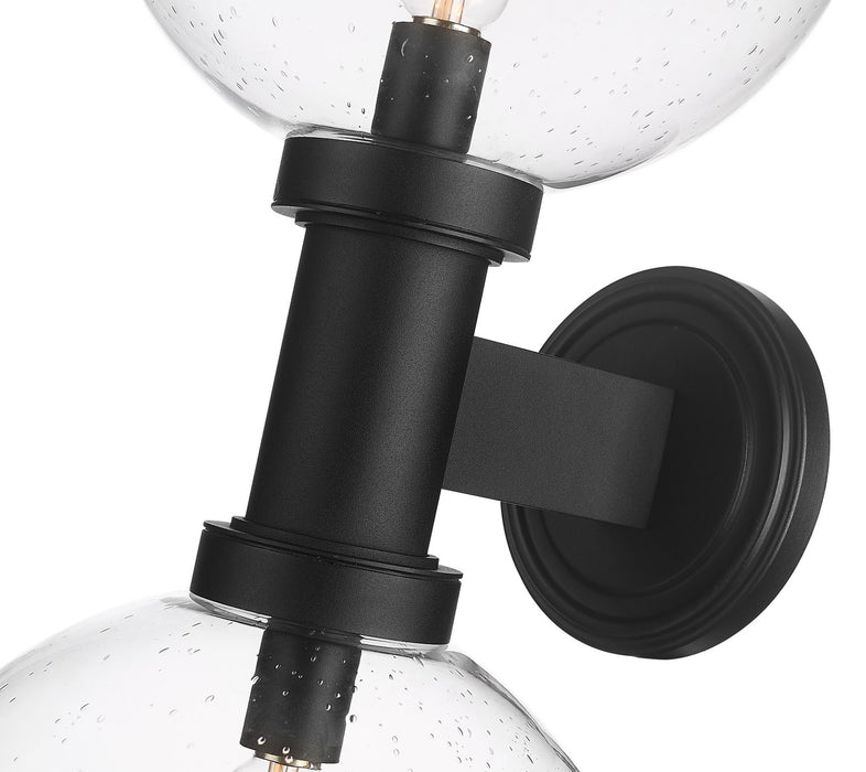 Z-Lite 599B2-BK Two Light Outdoor Wall Sconce, Black