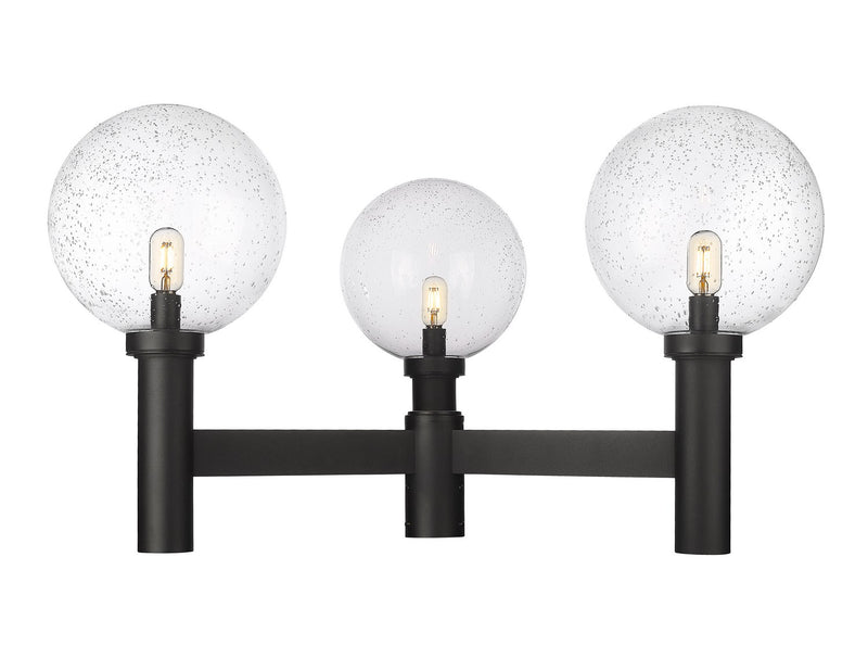 Z-Lite 599BP3-BK Three Light Outdoor Post Mount Fixture, Black