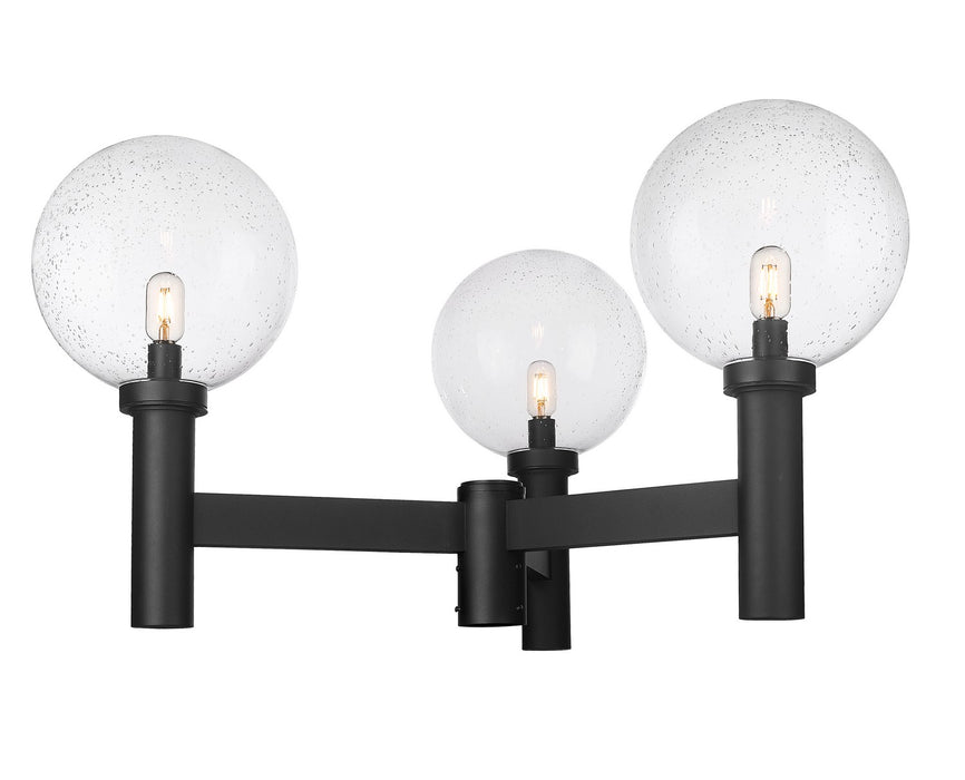 Z-Lite 599BP3-BK Three Light Outdoor Post Mount Fixture, Black