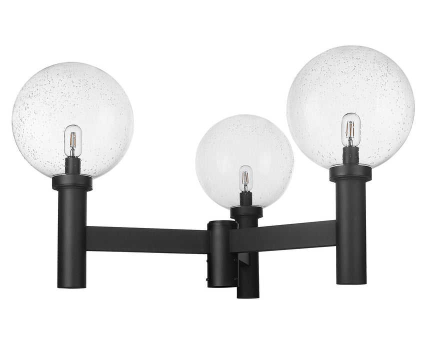 Z-Lite 599BP3-BK Three Light Outdoor Post Mount Fixture, Black