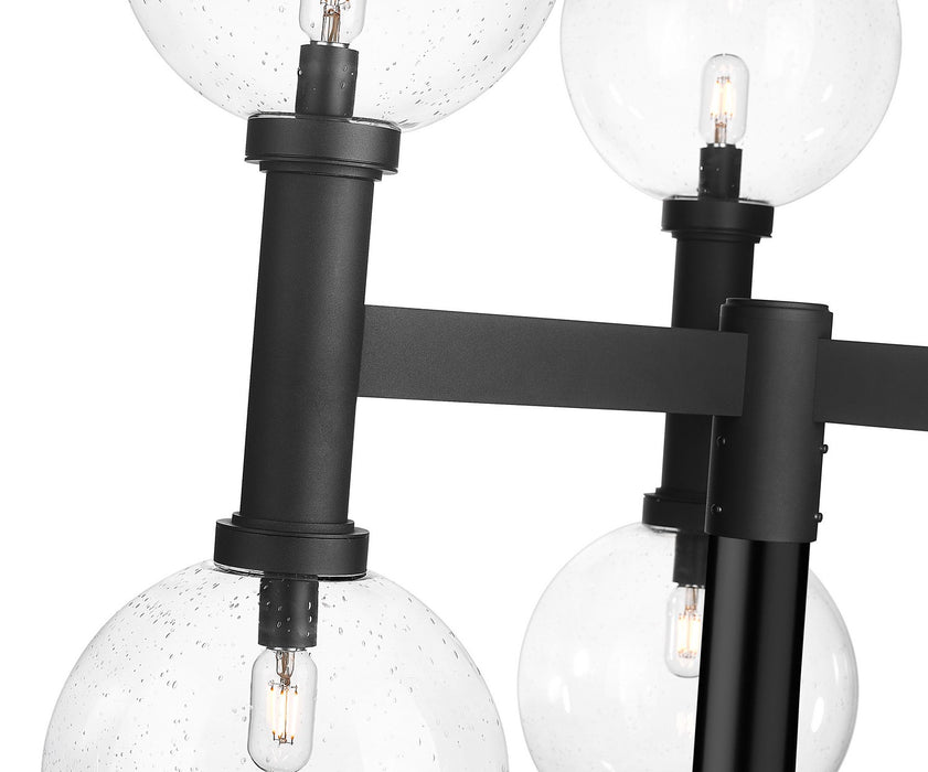 Z-Lite 599BP6-BK Six Light Outdoor Post Mount Fixture, Black
