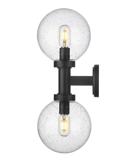 Z-Lite 599M2-BK Two Light Outdoor Wall Sconce, Black