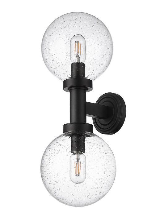 Z-Lite 599M2-BK Two Light Outdoor Wall Sconce, Black