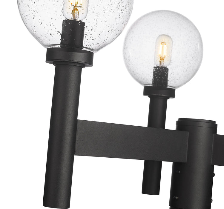 Z-Lite 599MP3-BK Three Light Outdoor Post Mount Fixture, Black
