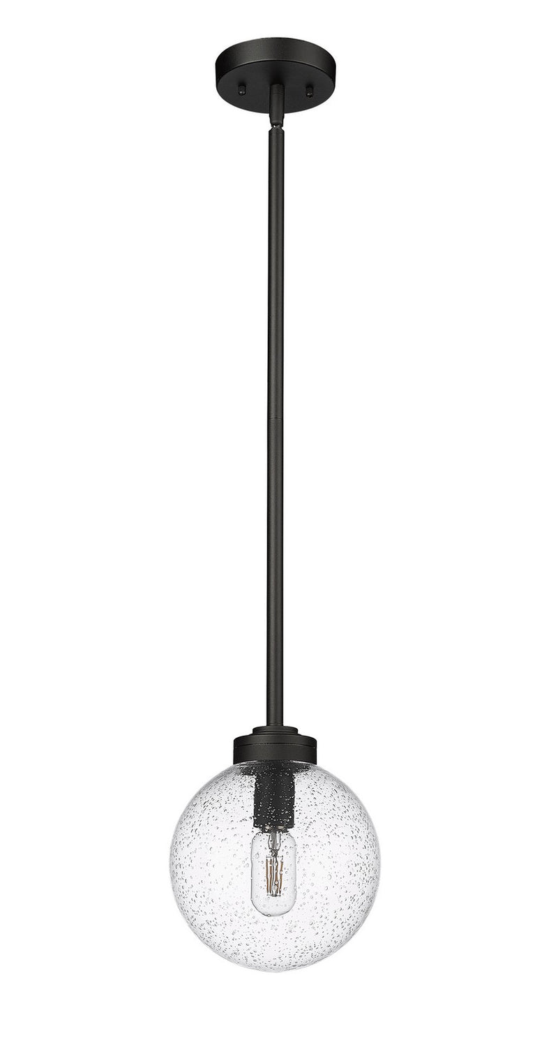 Z-Lite 599P8-BK One Light Outdoor Pendant, Black