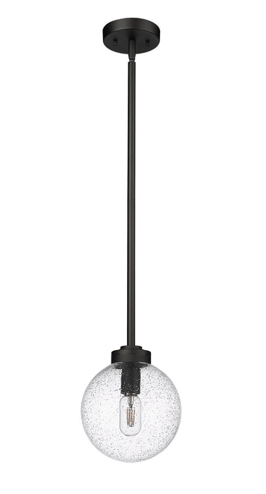 Z-Lite 599P8-BK One Light Outdoor Pendant, Black