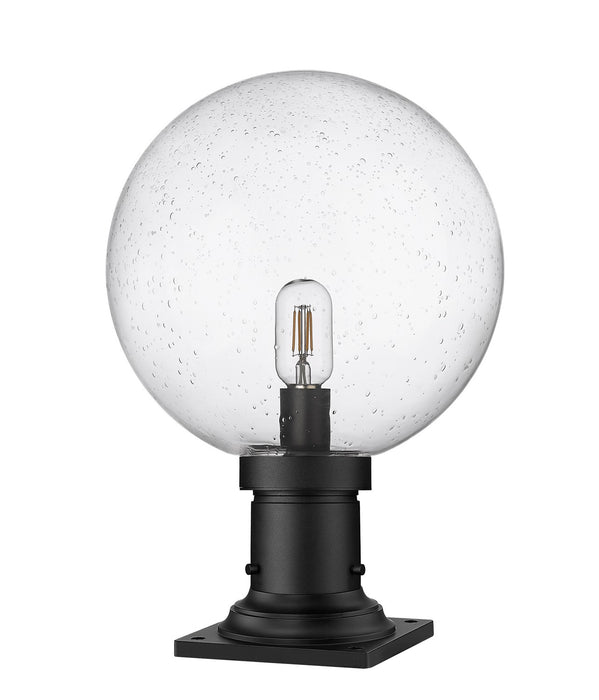 Z-Lite 599PHB-533PM-BK One Light Outdoor Pier Mounted Fixture, Black