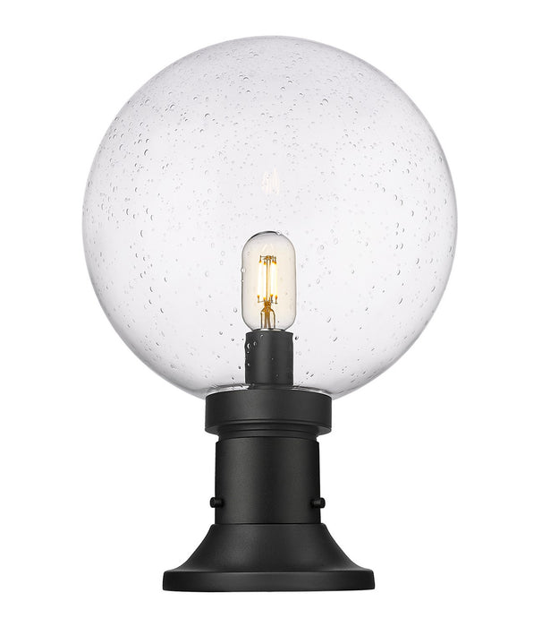 Z-Lite 599PHB-553PM-BK One Light Outdoor Pier Mounted Fixture, Black