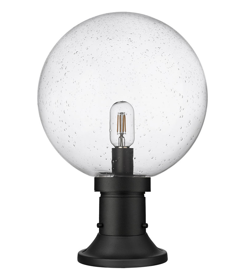 Z-Lite 599PHB-553PM-BK One Light Outdoor Pier Mounted Fixture, Black