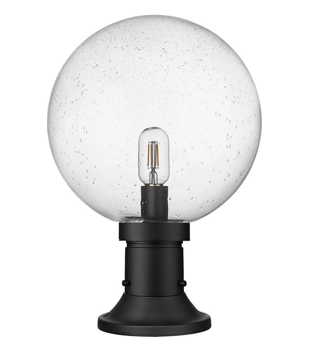 Z-Lite 599PHB-553PM-BK One Light Outdoor Pier Mounted Fixture, Black