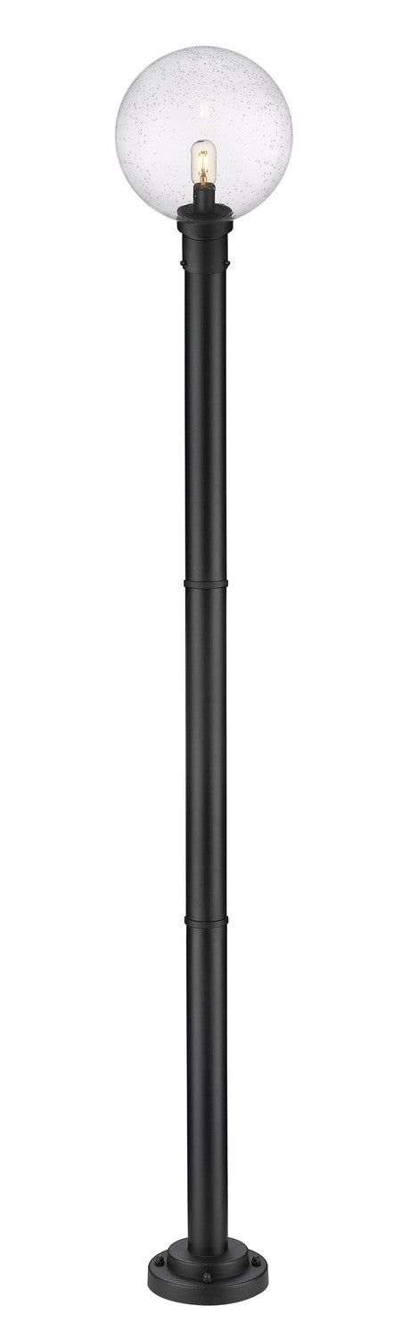 Z-Lite 599PHB-567P-BK One Light Outdoor Post Mounted Fixture, Black