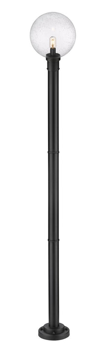 Z-Lite 599PHB-567P-BK One Light Outdoor Post Mounted Fixture, Black