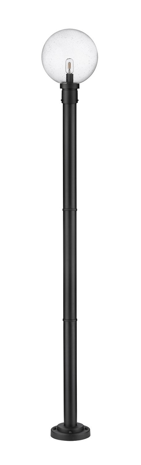 Z-Lite 599PHB-567P-BK One Light Outdoor Post Mounted Fixture, Black
