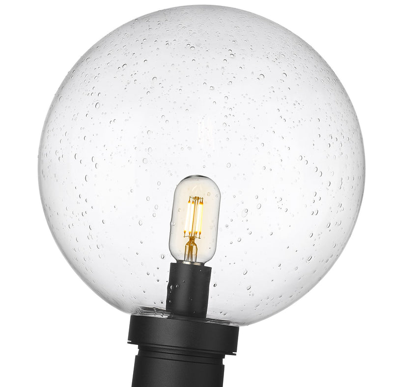 Z-Lite 599PHB-BK One Light Outdoor Post Mount Fixture, Black