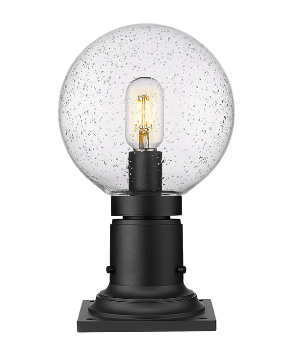 Z-Lite 599PHM-533PM-BK One Light Outdoor Pier Mounted Fixture, Black