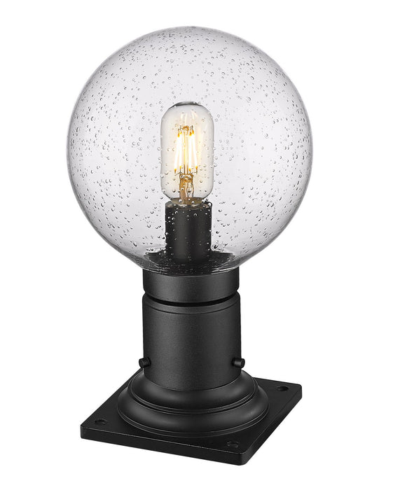Z-Lite 599PHM-533PM-BK One Light Outdoor Pier Mounted Fixture, Black