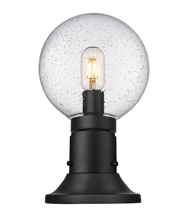 Z-Lite 599PHM-553PM-BK One Light Outdoor Pier Mounted Fixture, Black