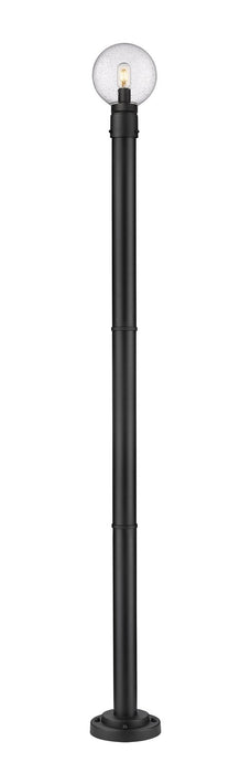 Z-Lite 599PHM-567P-BK One Light Outdoor Post Mounted Fixture, Black
