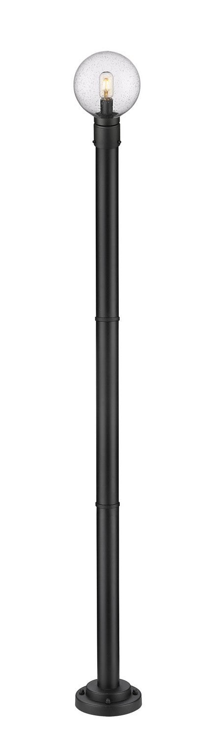 Z-Lite 599PHM-567P-BK One Light Outdoor Post Mounted Fixture, Black