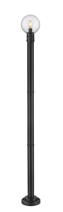 Z-Lite 599PHM-567P-BK One Light Outdoor Post Mounted Fixture, Black