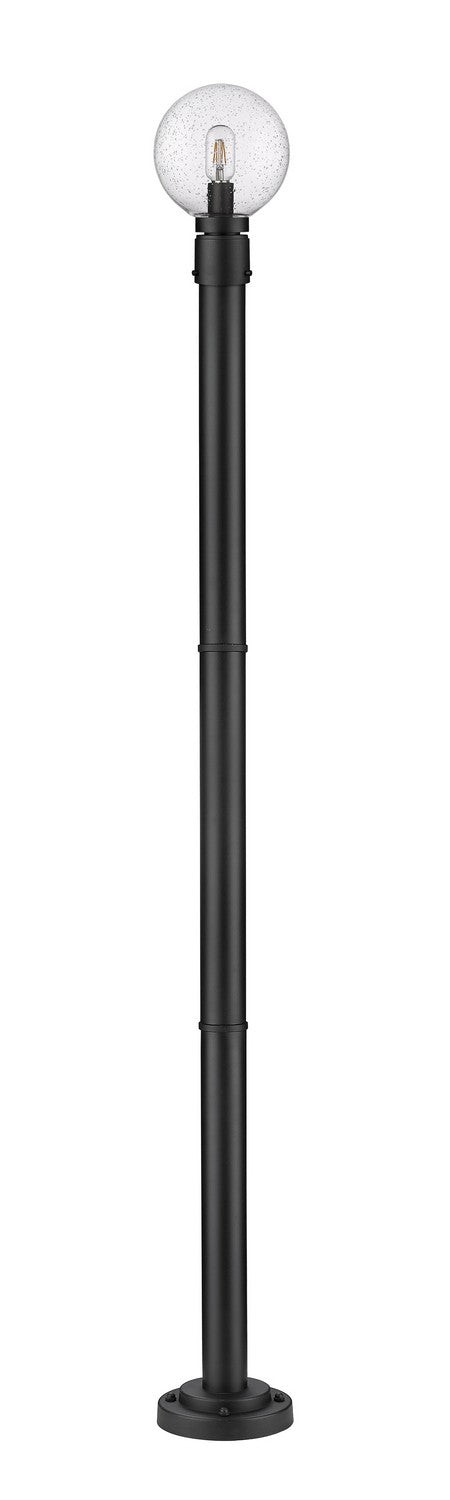 Z-Lite 599PHM-567P-BK One Light Outdoor Post Mounted Fixture, Black