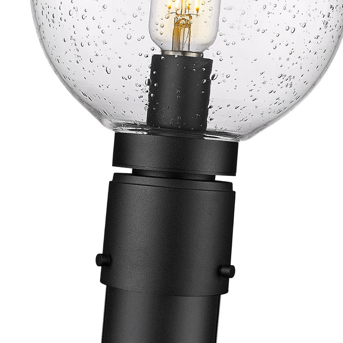 Z-Lite 599PHM-567P-BK One Light Outdoor Post Mounted Fixture, Black