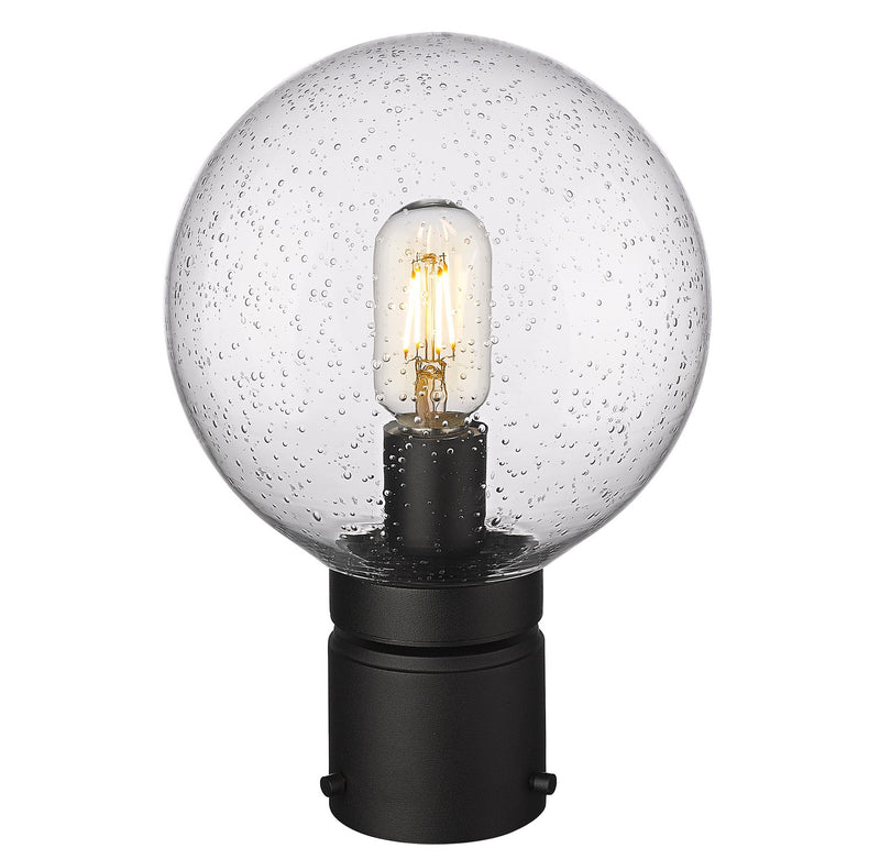Z-Lite 599PHM-BK One Light Outdoor Post Mount Fixture, Black