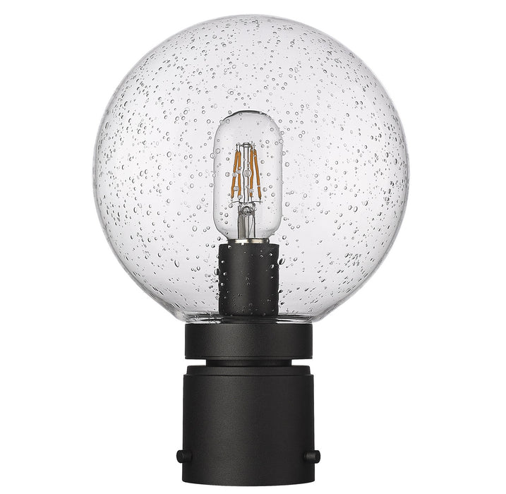 Z-Lite 599PHM-BK One Light Outdoor Post Mount Fixture, Black