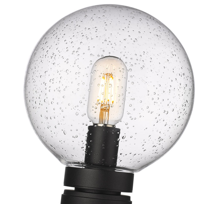 Z-Lite 599PHM-BK One Light Outdoor Post Mount Fixture, Black