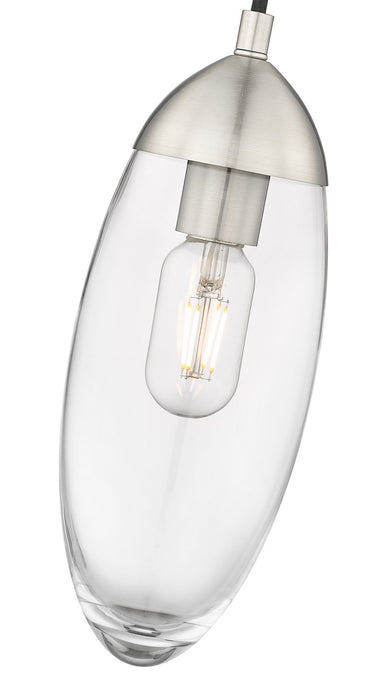 Z-Lite 651P-BN One Light Pendant, Brushed Nickel