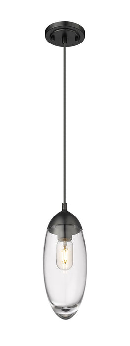 Z-Lite 651P-MB One Light Pendant, Matte Black