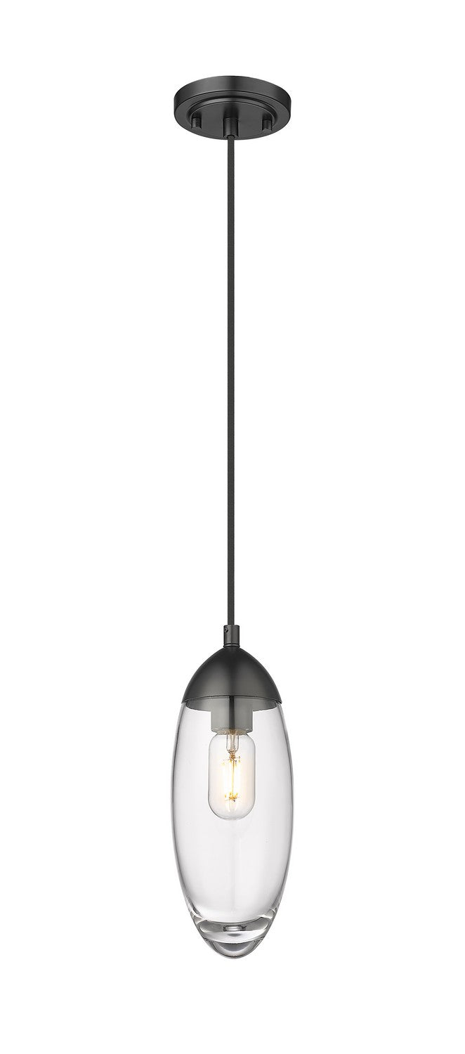 Z-Lite 651P-MB One Light Pendant, Matte Black
