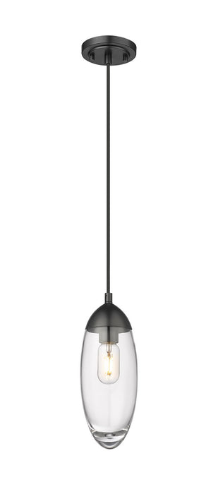 Z-Lite 651P-MB One Light Pendant, Matte Black