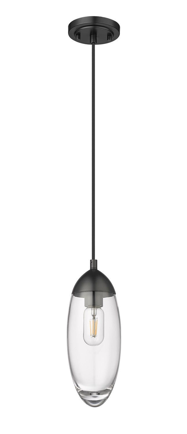 Z-Lite 651P-MB One Light Pendant, Matte Black