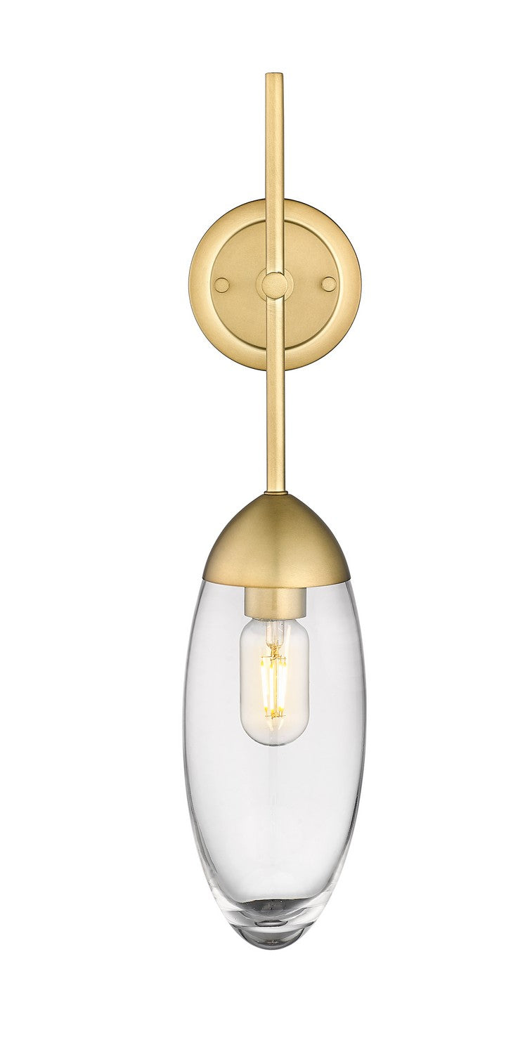 Z-Lite 651S-RB One Light Wall Sconce, Rubbed Brass
