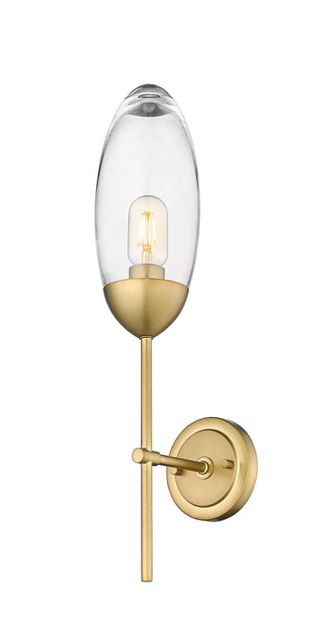Z-Lite 651S-RB One Light Wall Sconce, Rubbed Brass