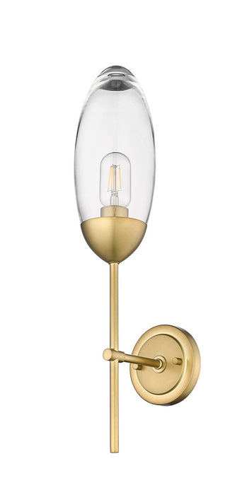 Z-Lite 651S-RB One Light Wall Sconce, Rubbed Brass