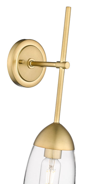 Z-Lite 651S-RB One Light Wall Sconce, Rubbed Brass