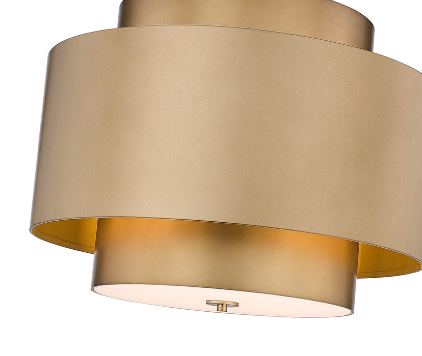 Z-Lite 739P24-RB Three Light Chandelier, Rubbed Brass