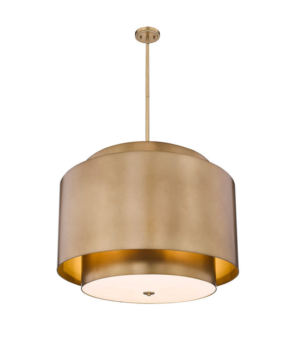 Z-Lite 739P32-RB Four Light Chandelier, Rubbed Brass