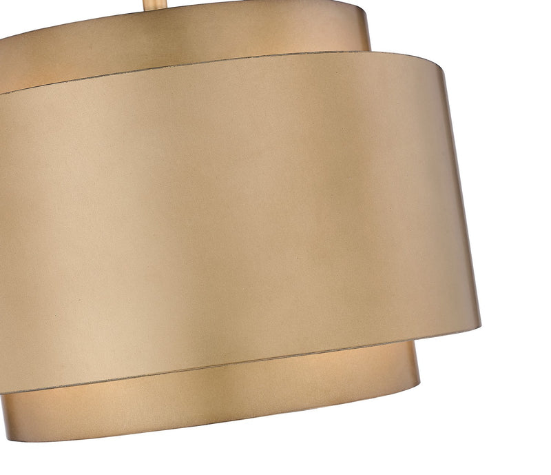 Z-Lite 739P32-RB Four Light Chandelier, Rubbed Brass
