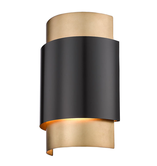 Z-Lite 739S-BRZ-RB Two Light Wall Sconce, Bronze + Rubbed Brass