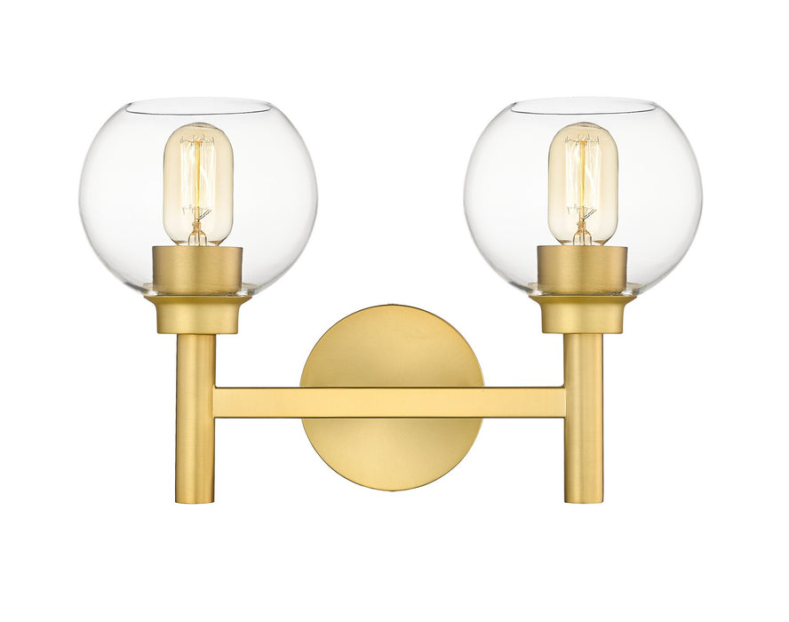 Z-Lite 7502-2V-BG Two Light Vanity, Brushed Gold